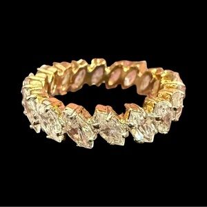 Elegant Gold and Silver Women's Ring